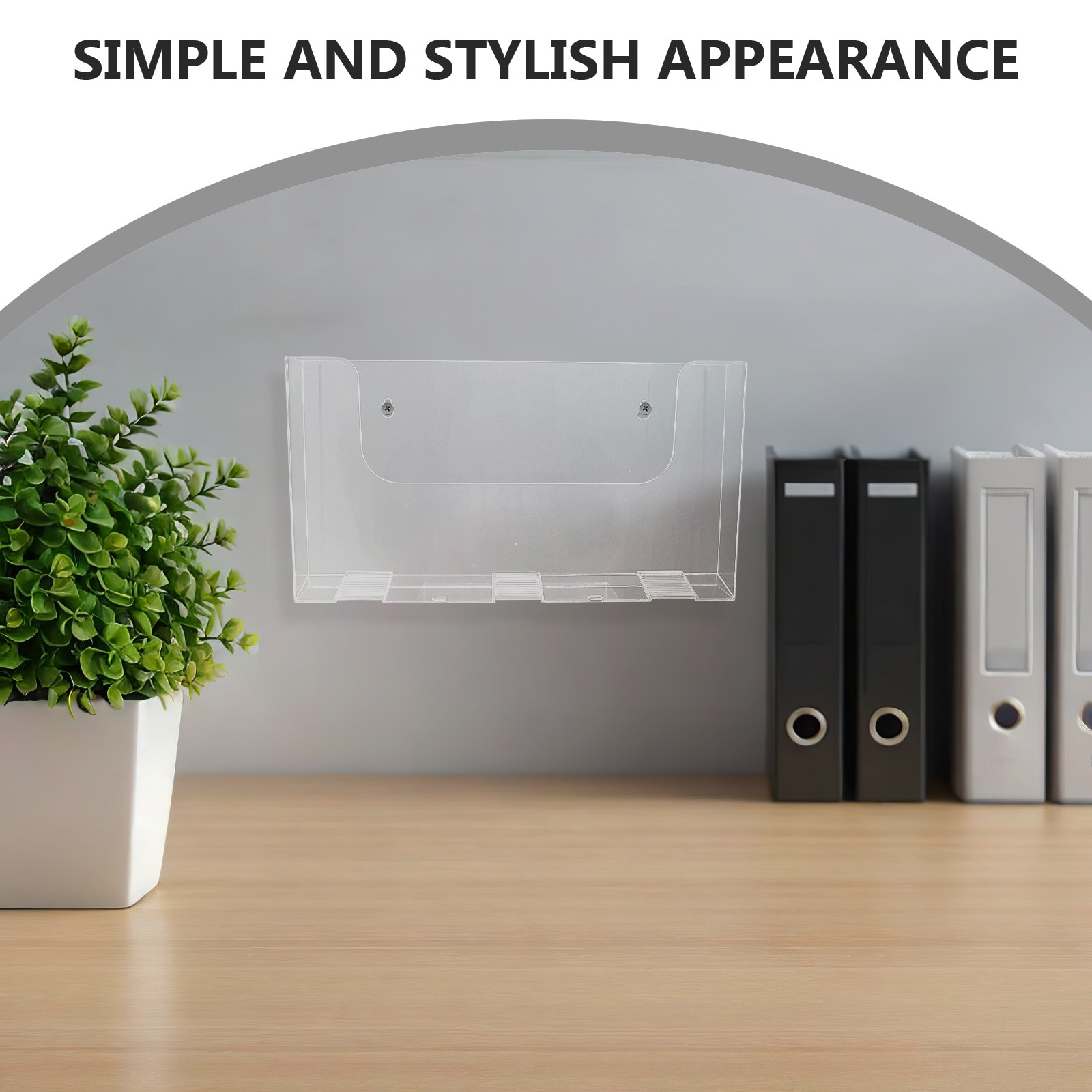 2Pcs Acrylic Wall Mounted File - Magazine Holder Rack recension och pris