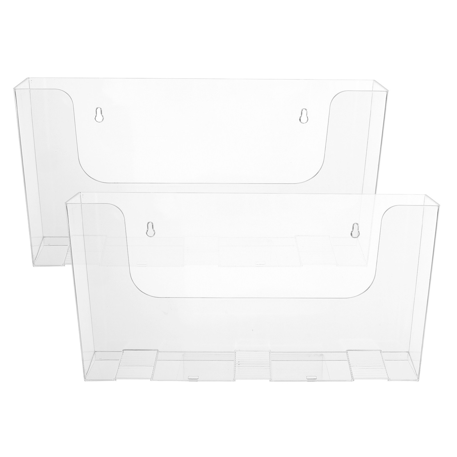 2Pcs Acrylic Wall Mounted File - Magazine Holder Rack recension och pris