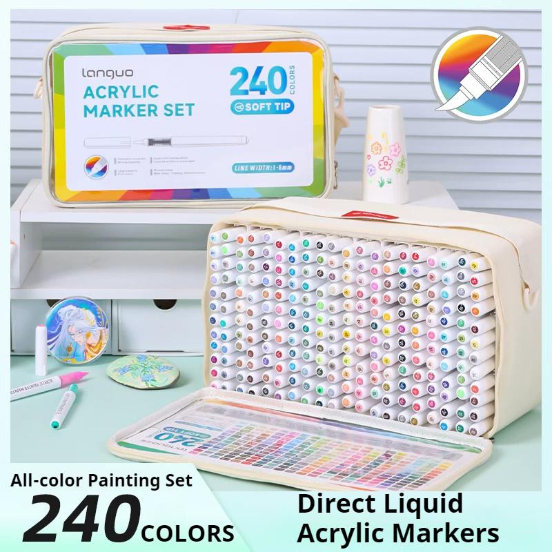 LANGUO 240 Colors Direct Liqui - Copic Marker Sketch recension och pris