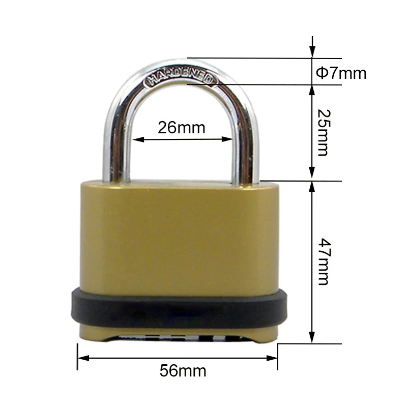 Outdoor Lock No Key 4 Digit Co - Letter Opener Brass recension och pris
