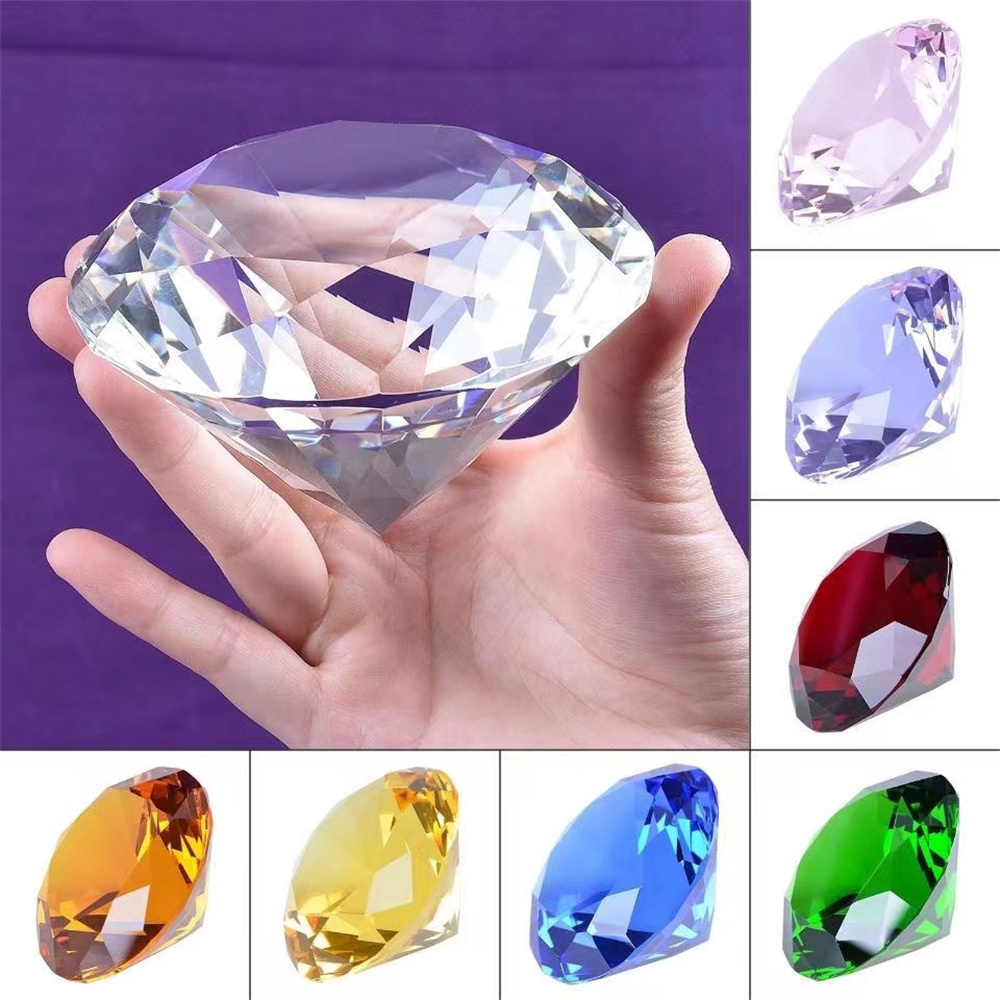 10 Colors Crystal Diamond Shap - Paper Weight Crystal recension och pris