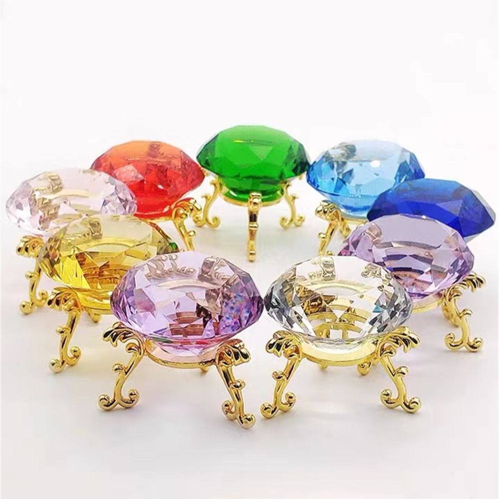 10 Colors Crystal Diamond Shap - Paper Weight Crystal recension och pris
