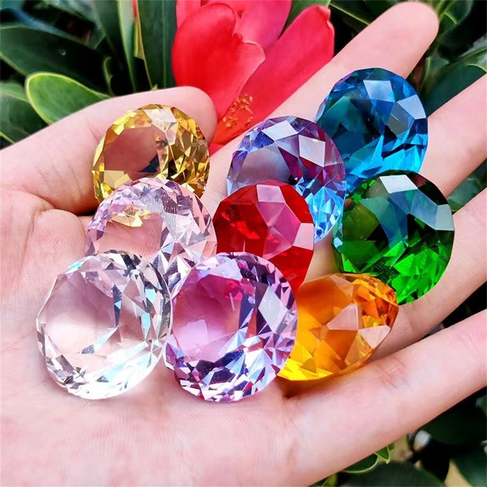 10 Colors Crystal Diamond Shap - Paper Weight Crystal recension och pris
