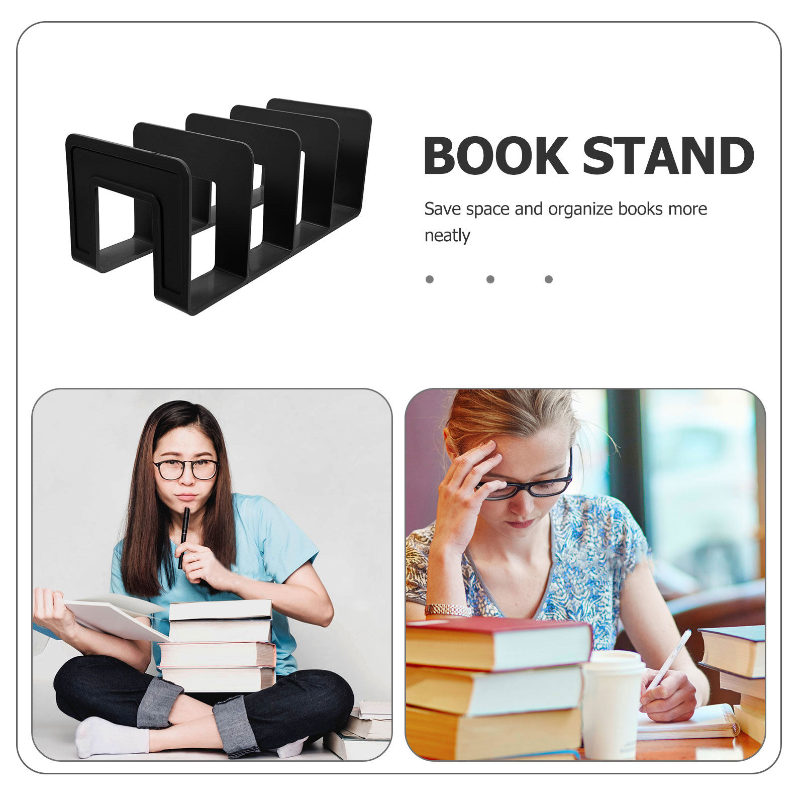 Multicompartment Desktop Book  - Magazine Holder Rack recension och pris