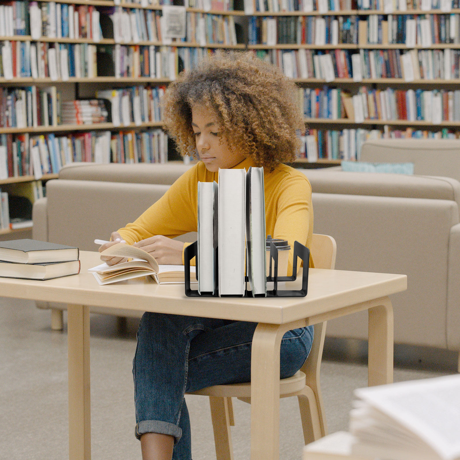 Multicompartment Desktop Book  - Magazine Holder Rack recension och pris